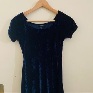 Blue Velvet Forever 21 Dress